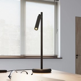 Stolná lampa Pastelo, 1x čierne kovové tienidlo