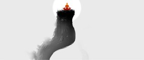 Obraz - Meditácia na vrchole (120x50 cm)