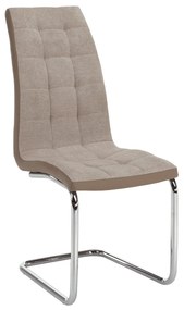 Kondela Jedálenská stolička, béžová/chróm, SALOMA NEW 67268