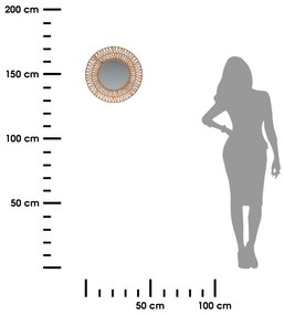 Zrkadlo Grass, hnedé