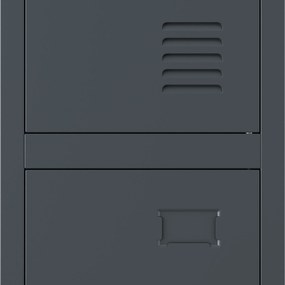 Šatníková skriňa pre zamestnancov antracitová BARTEK 1 Plus 292 x 1720 x 450 mm