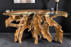 Konzolový regál ROOT 150 cm z teakového dreva