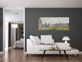 Obraz - Camille Pissarro, Place du Carrousel, Paris, reprodukcia (120x50 cm)
