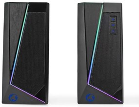 Nedis GSPR31020BK - SÚPRAVA 2x LED RGB Herný reprodukor 18W/5V
