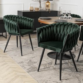 PROXIMA.store - Čalúnená jedálenska stolička ELENA FARBA: modrá