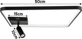 BERGE LED stropné svietidlo KAMLOOPS 67W + diaľkové ovládanie