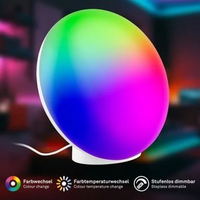 Brilo - LED RGBIC Stmievateľná nabíjacia stolná lampa TARA LED/6W/5V Wi-Fi Tuya+DO