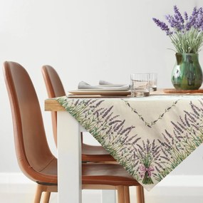 EUROFIRANY GOBELÍNOVÝ OBRUS LAVENDER 100X100 CM VZOROVANÝ