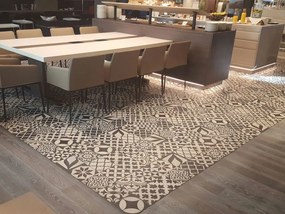 Cementové dlaždice patchwork čierna, biela | Articima