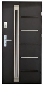 Dvere vchodové Crodoba 90P čierne