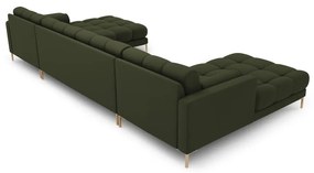 Zelená rohová pohovka do "U" Bali – Cosmopolitan Design