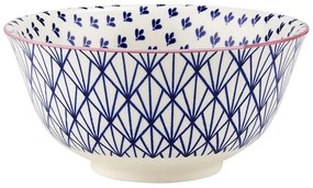ORNAMENTS Miska 520 ml - modrá/biela