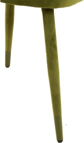 Zelené čalúnené jedálenské kreslá v súprave 2 ks Kosaka – Light &amp; Living