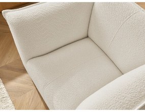 Béžové kreslo z textílie buklé Giorgia – Bobochic Paris