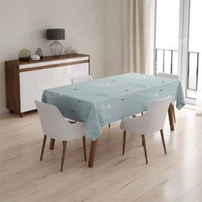 Sablio Obrus Modré a Biele lístky - 130x170 cm