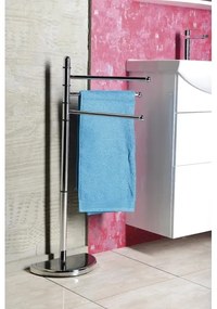 Gedy - Stojan s vešiakom na uteráky HIBISCUS 90,5 cm lesklý chróm