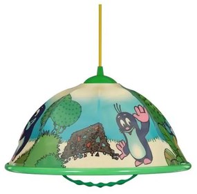 Luster na lanku AKRYL DZ 1xE27/15W zvieratka/zelená