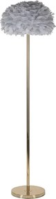 Stojacia lampa Feathers 170 cm sivá/zlatá