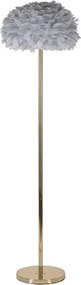 Stojacia lampa Feathers 170 cm sivá/zlatá