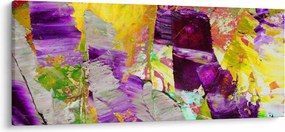 Obraz abstrakcie - maľba (120x50 cm)