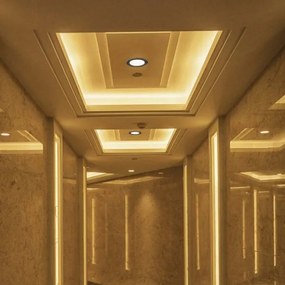 LED Podhľadové bodové svietidlo LED/12W/230V 3000/4000/6400K pr. 12 cm čierna