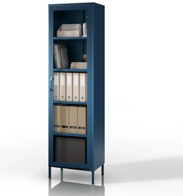 Vitrína  LUIGI, 500 x 1800 x 350 mm, Modern: farba granátová