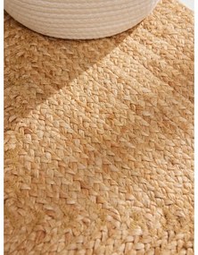 Obojstranný/ručne tkaný jutový behúň v prírodnej farbe 80x200 cm Sharmila Natural Brown – Hanse Home