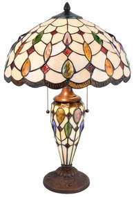 Stolová vitrážová tiffany lampa 60*40