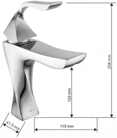 Mexen Estrella vaňová sada DQ02, chróm - 72303DQ02-00