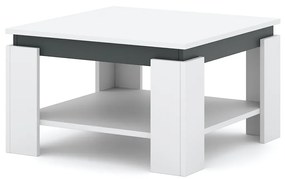 Konferenční stolek Tinto 68 cm bílý/antracit