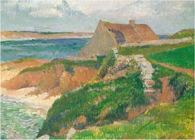 Obraz - Henri Moret, The Island of Raguenez, Brittany, reprodukcia (70x50 cm)