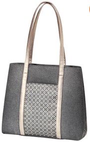 BabyOno Taška ku kočíku Basic So City Dynamic - Ornament grafit/zlatá