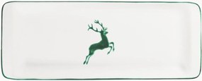Ručne vyrobený servírovací tanier Grüner Hirsch