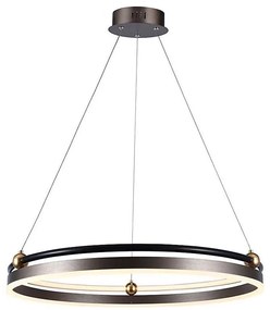 LED Luster na lanku LED/30W/230V 3000K pr. 62 cm hnedá