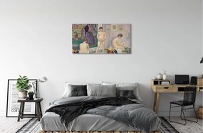 Obraz canvas Umenie maľované modely 125x50 cm