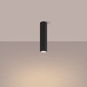 Sollux SL.1570 - Bodové svietidlo KARBON 1xGU10/10W/230V 30 cm čierna