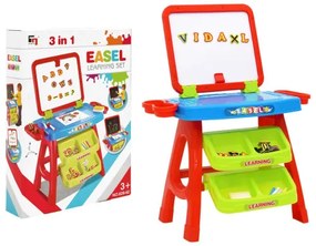 vidaXL 3-1 Detská hracia súprava s tabuľou a učebným stolom-