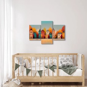 Obraz - Jesenná dedina (90x60 cm)