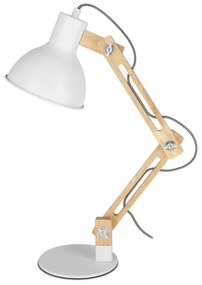 Stolová lampa 1xE27/40W/230V biela