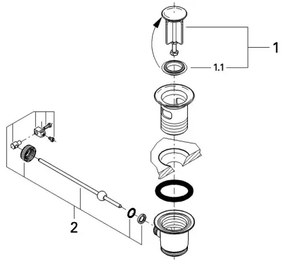 GROHE 28910000 - Odtoková súprava 1 14” lesklý chróm