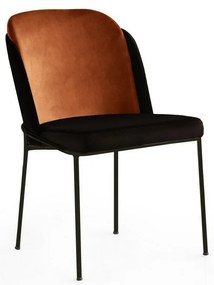 Súprava jedálenských stoličiek Dore Bronze and Black, 4 ks