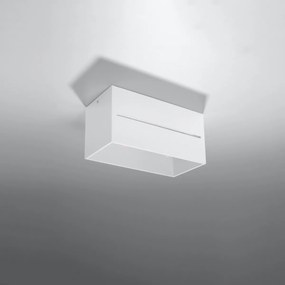 Stropné svietidlo Lobo Maxi, 1x biele kovové tienidlo