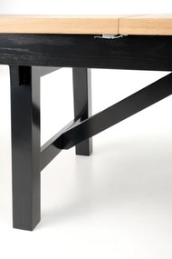 Jedálenský rozkladací stôl Fiesta 200/280 cm dub prírodný/čierny