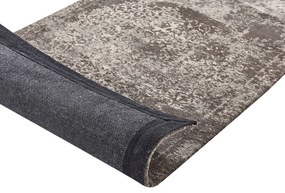 Bavlnený koberec 60 x 180 cm hnedá/sivá BEYKOZ Beliani
