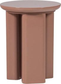 Lesklý okrúhly odkladací stolík ø 40 cm Orivo – WOOOD