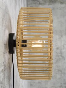 Nástenná lampa bromo s round prírodná MUZZA