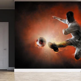 Fototapeta - Futbalový hráč (147x102 cm)