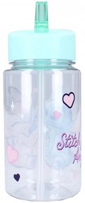 Plastová fľaša na pitie Lilo &amp; Stitch so slamkou - 450 ml