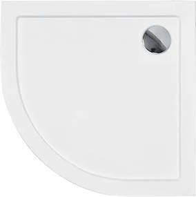 Besco Štvrťkruhová akrylátová sprchová vanička ARON HR 80x80 (90x90) Slimline BESCO-Rozmery: 90x90