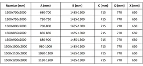 Mexen Velar, sprchový kút s posuvnými dverami 150(dvere) x 100(stena) cm, 8mm číre sklo, zlatá matná, 871-150-100-01-55